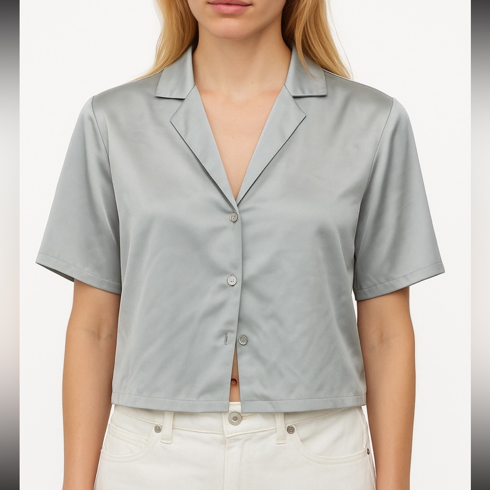 House‎ of Harlow Satin Button-Down
